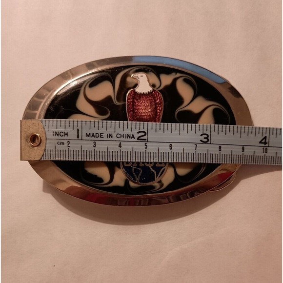 Case Belt Buckle Old Abe Bald Eagle & Globe Trademark Advertising - Picture 7 of 7
